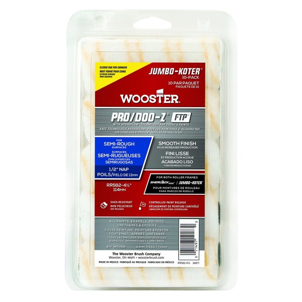 Wooster Paint Brush Multipack 10 PK RR582-4 1/2